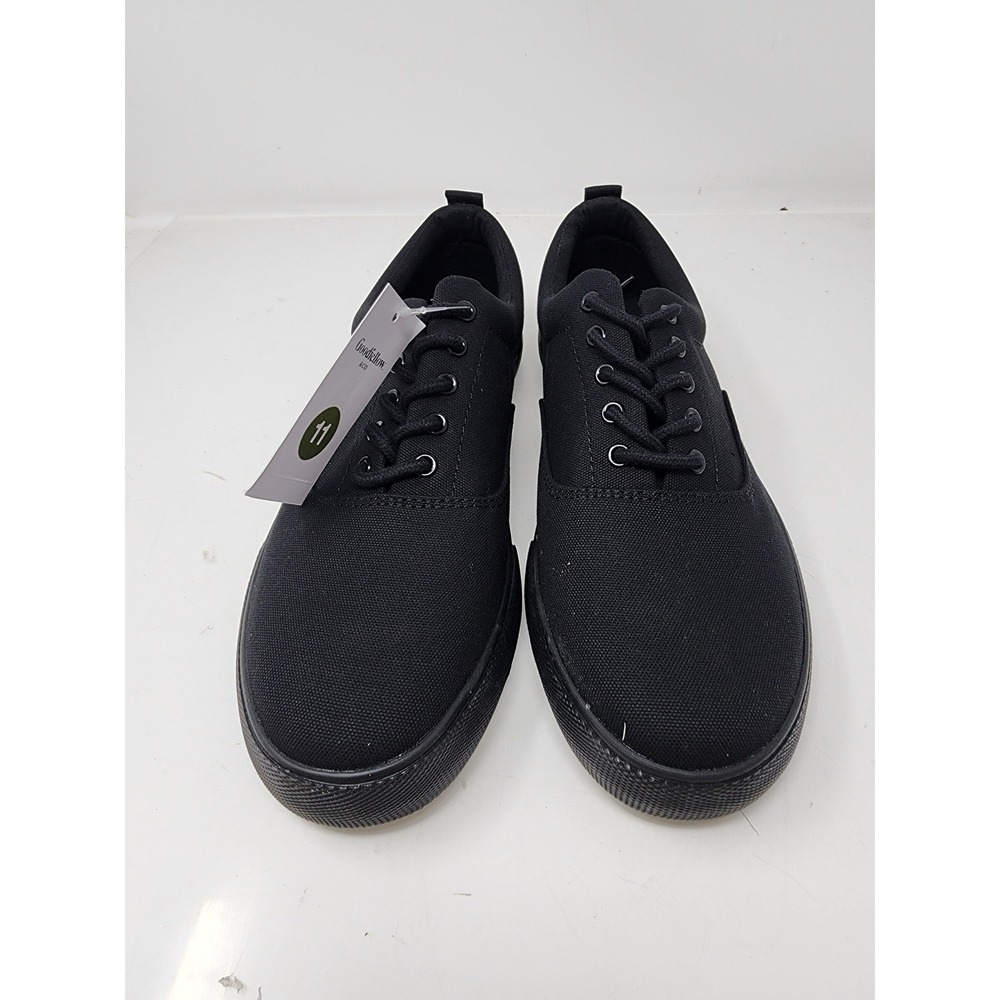 Goodfellow & Co Mens Brady Canvas‎ Lace Up Sneakers Black Cotton Blend Size 11